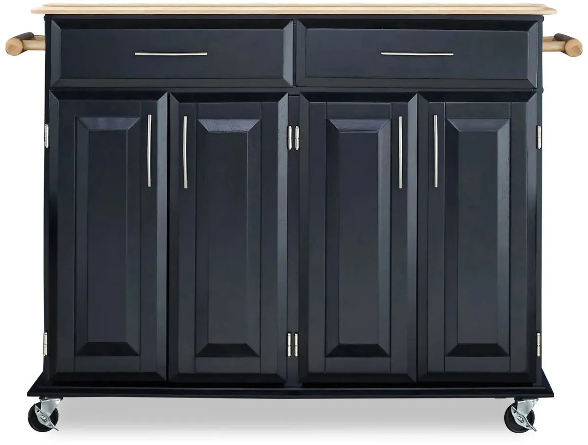 homestyles® Dolly Madison Black Kitchen Island