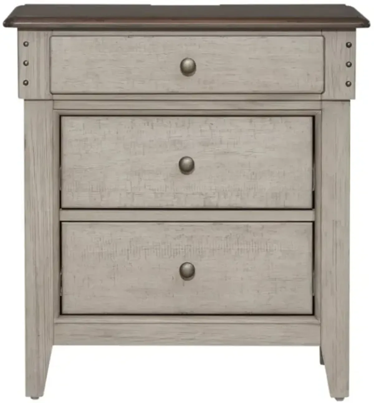 Liberty Furniture Ivy Hollow Dusty Taupe/Weathered Linen Nightstand