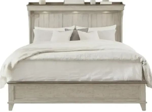 Liberty Furniture Ivy Hollow Dusty Taupe/Weathered Linen California King Mantle Panel Bed