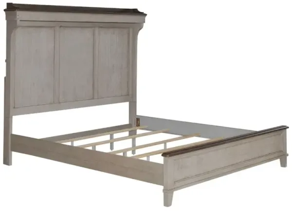 Liberty Furniture Ivy Hollow Weathered Linen 83" King Panel Bed