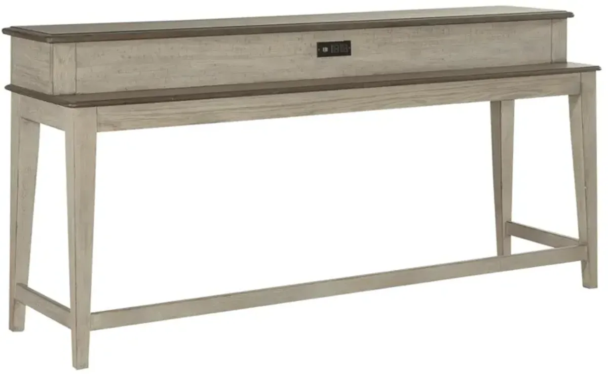 Liberty Furniture Ivy Hollow Silver Console Bar Table