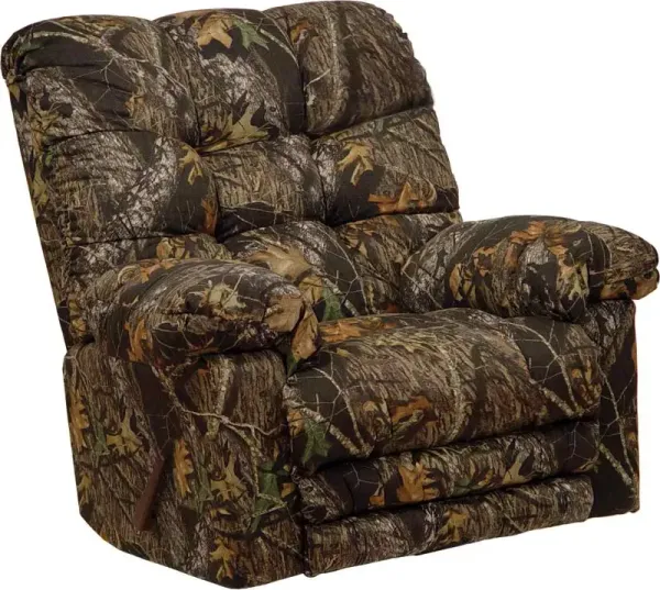 i America Mossy Oak New Breakup Chaise Rocker Recliner - Oversized - with X-tra Comfort Footrest