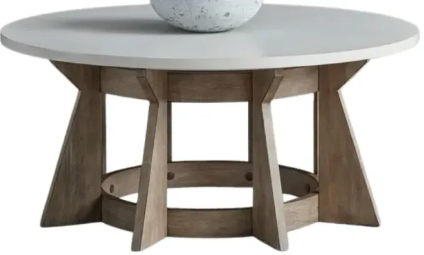 Liberty Furniture Berkley Square Khaki/Linen Round Cocktail Table