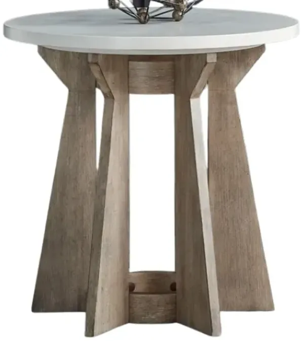 Liberty Furniture Berkley Square Khaki/Linen Round End Table