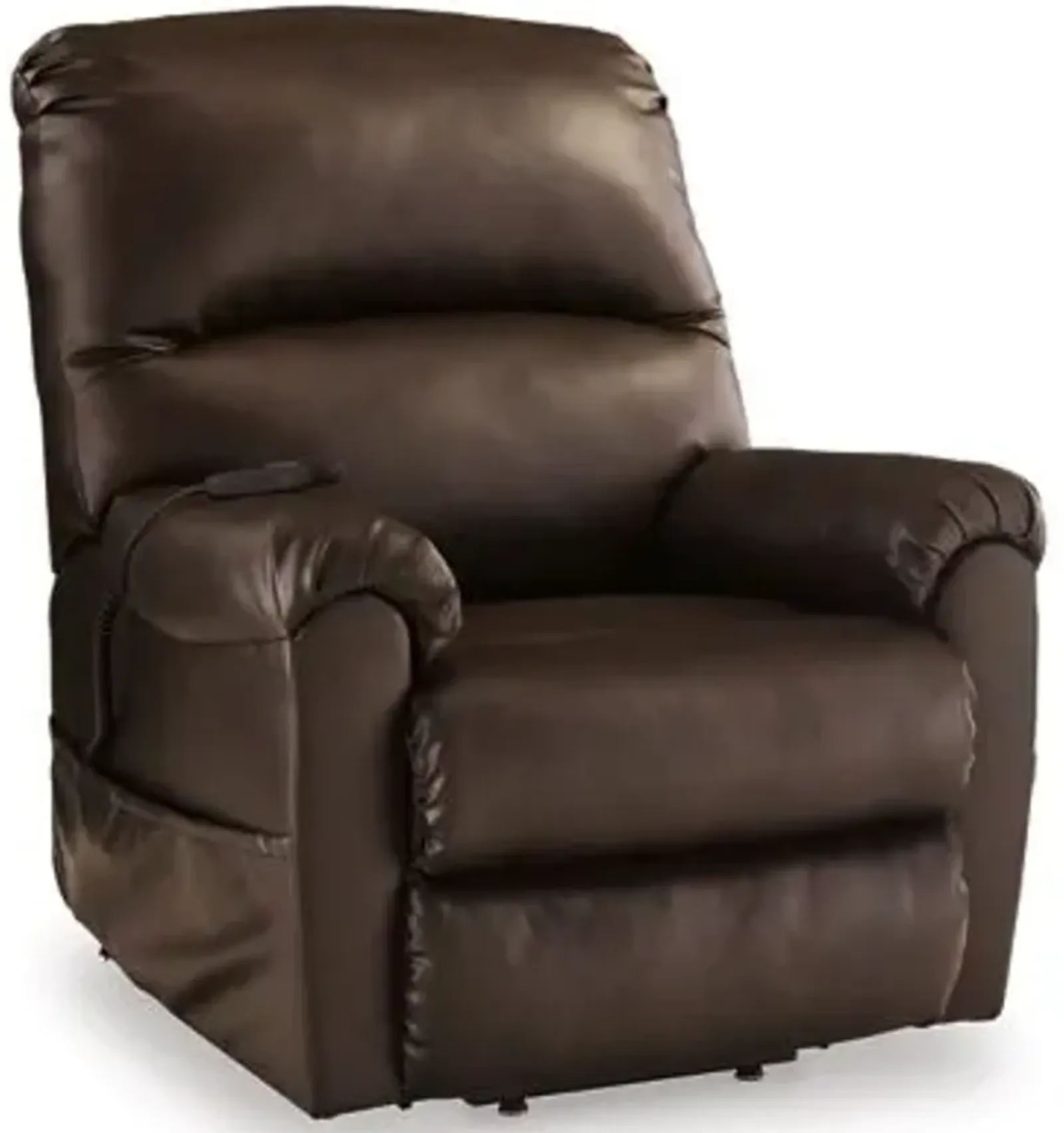 Signature Design by Ashley® Shadowboxer Chocolate Faux Leather Power Lift Recliner