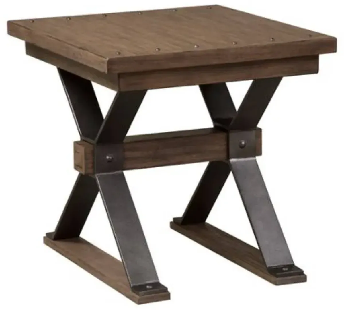 Liberty Sonoma Road Weather Beaten Bark End Table