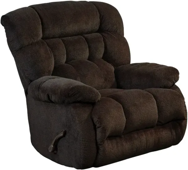iAmerica Davis Chocolate Chaise Manual Rocker Recliner