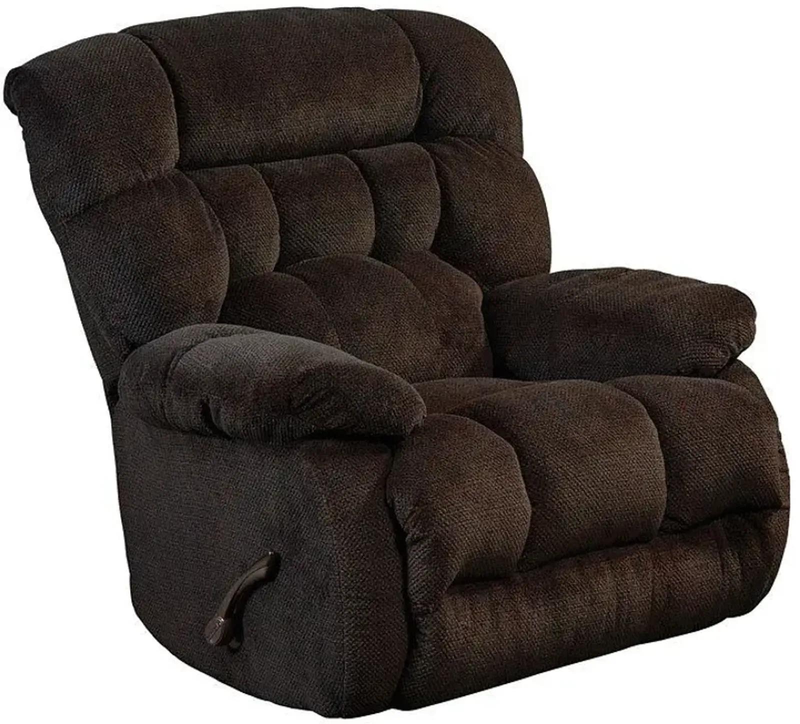 iAmerica Davis Chocolate Chaise Swivel Glider Recliner