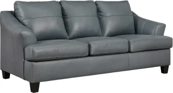 Signature Design by Ashley® Genoa Steel Leather Queen Sofa Sleeper