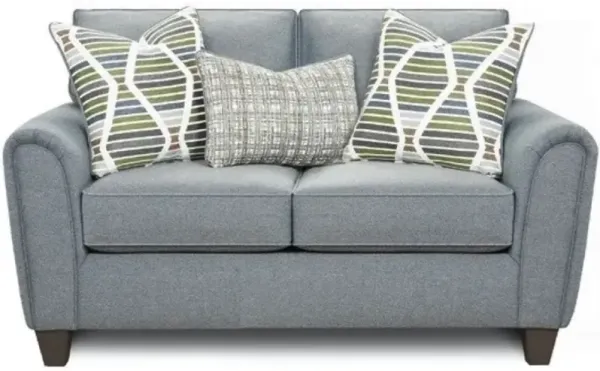 Fusion Furniture Macarena Marine Grey Loveseat