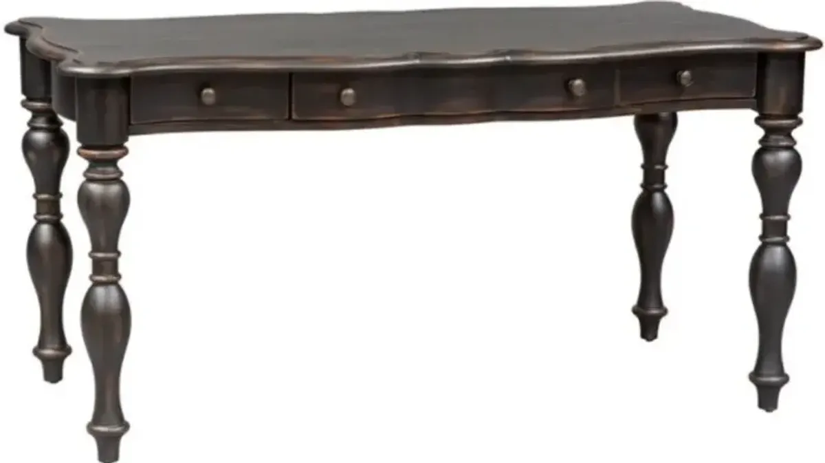 Liberty Furniture Chesapeake Wire Brushed Antique Black Writing Desk