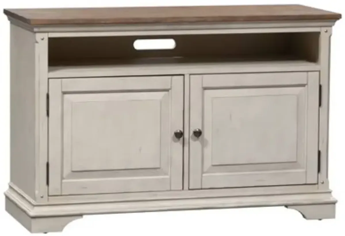 Liberty Furniture Morgan Creek White 46" TV Console