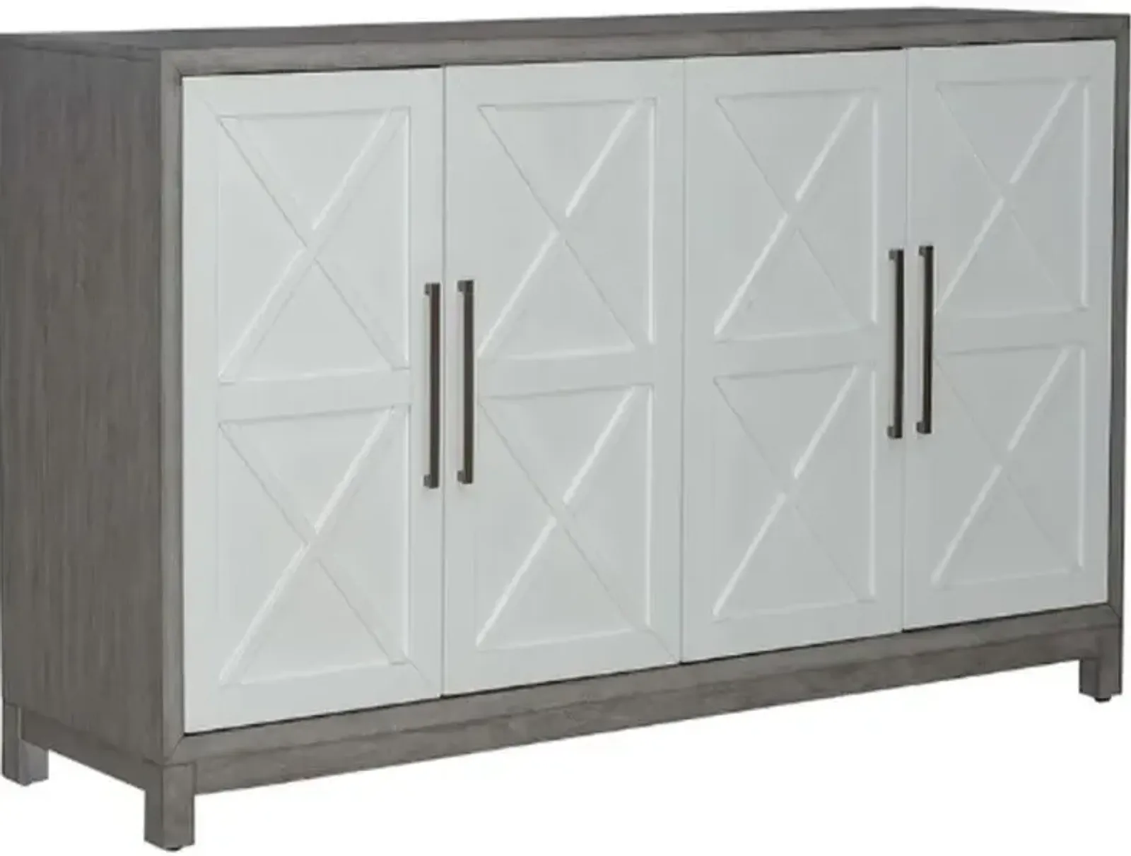 Liberty Furniture Palmetto Heights Two-Tone Shell White/Driftwood Accent Buffet