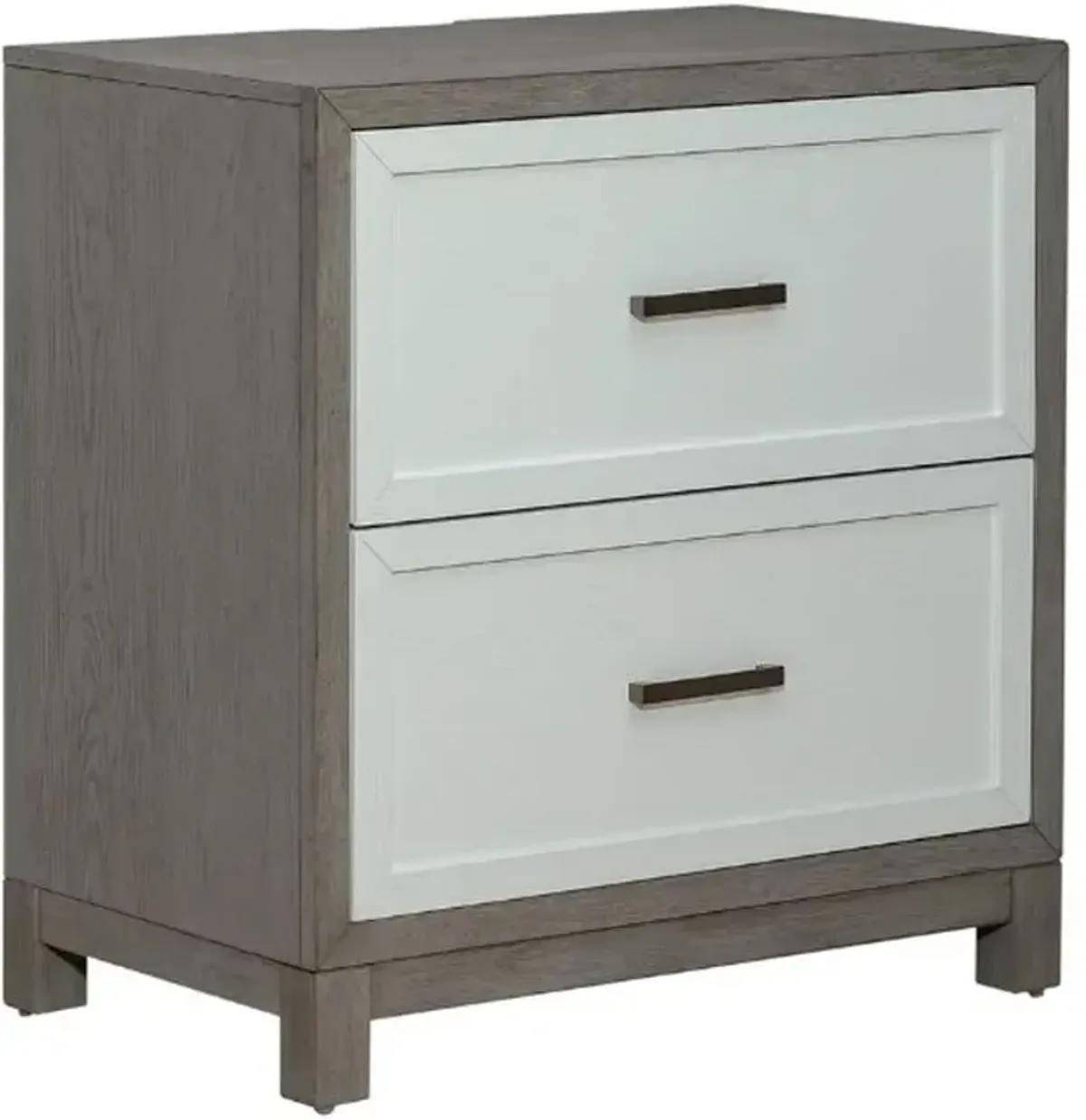 Liberty Furniture Palmetto Heights Two-Tone Shell White/Driftwood Nightstand