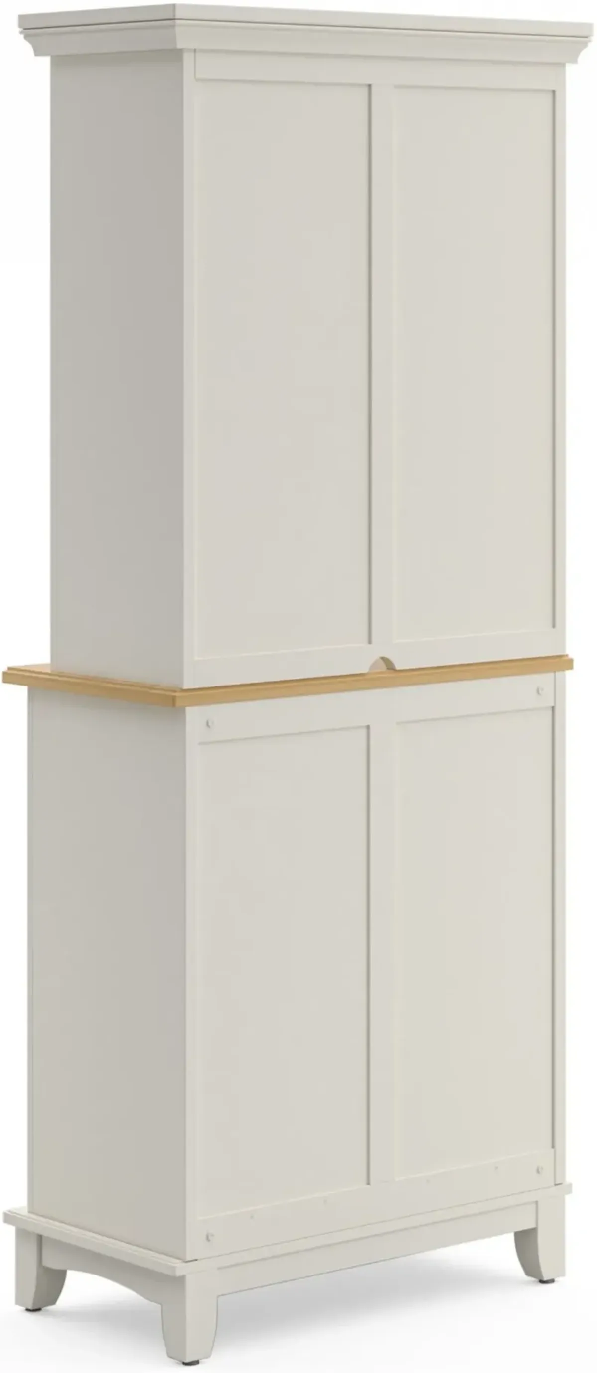 homestyles® Buffet of Buffets Natural Wood/White Server with Hutch
