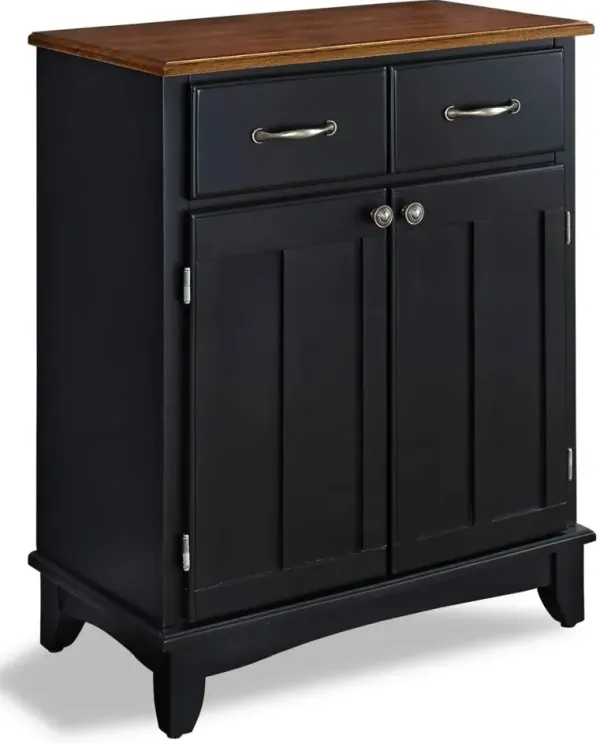 homestyles® Buffet Of Buffets Black/Cottage Oak Server