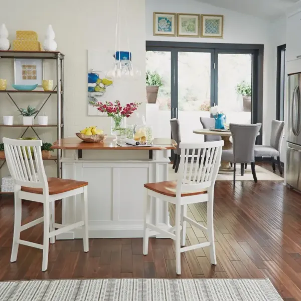 homestyles® Americana 3-Piece White Kitchen Island Set