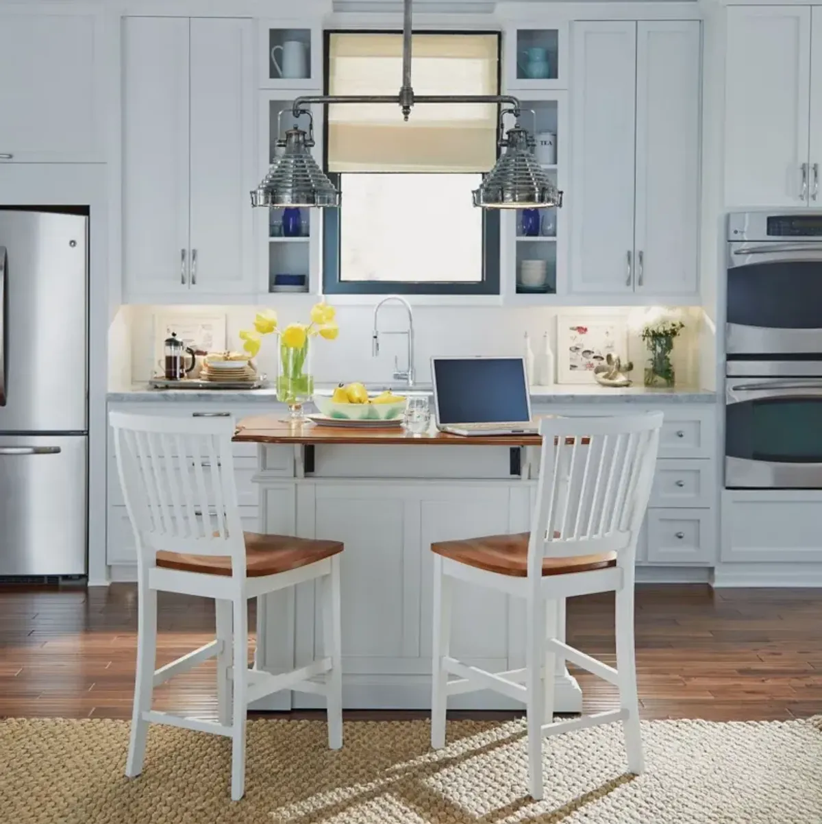 homestyles® Americana 3-Piece White Kitchen Island Set