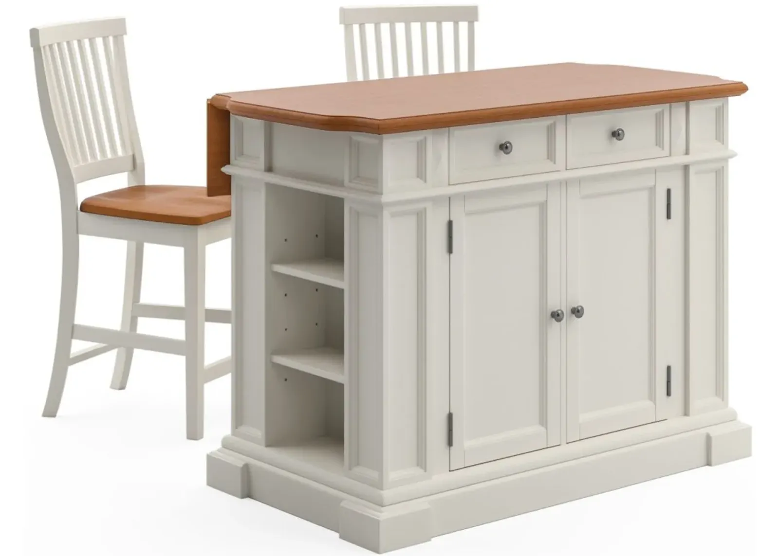 homestyles® Americana 3-Piece White Kitchen Island Set