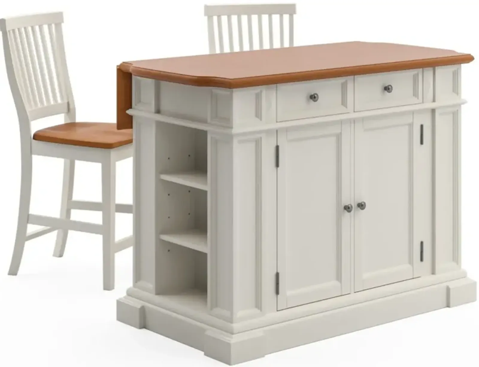 homestyles® Americana 3-Piece White Kitchen Island Set