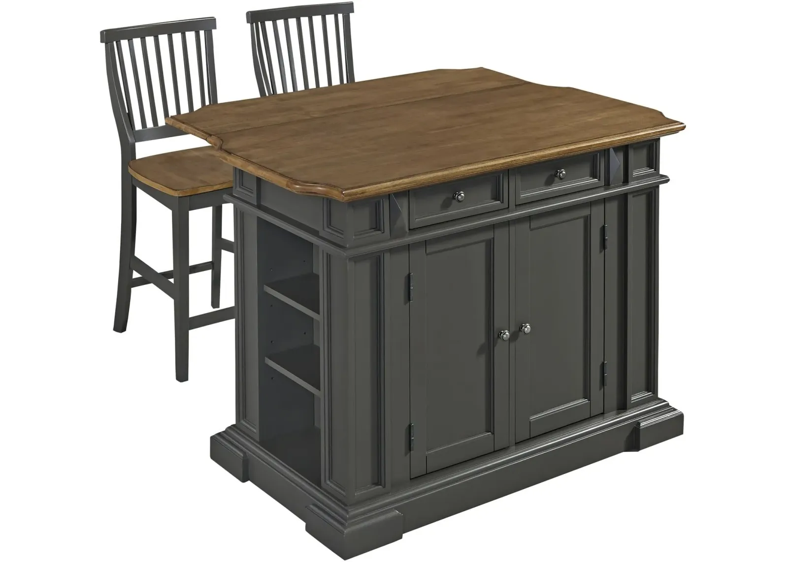 homestyles® Americana 3-Piece Gray Kitchen Island Set