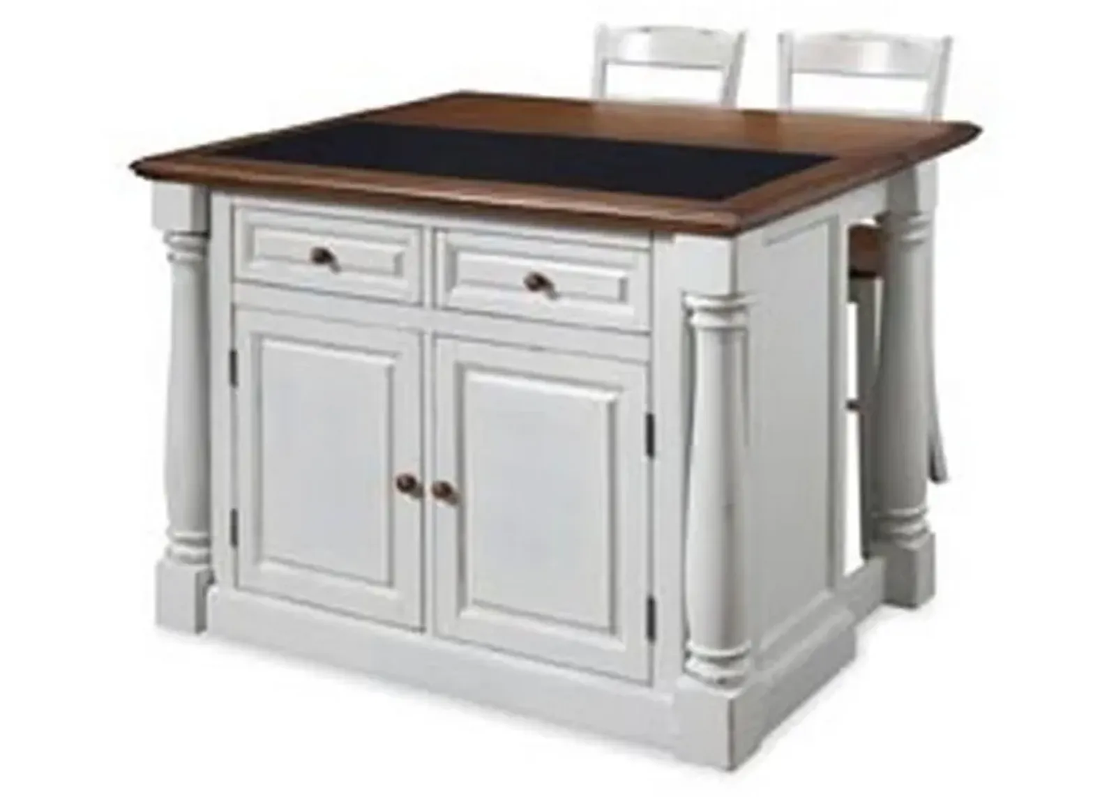 homestyles® Monarch 3-Piece Off-White Kitchen Island Set