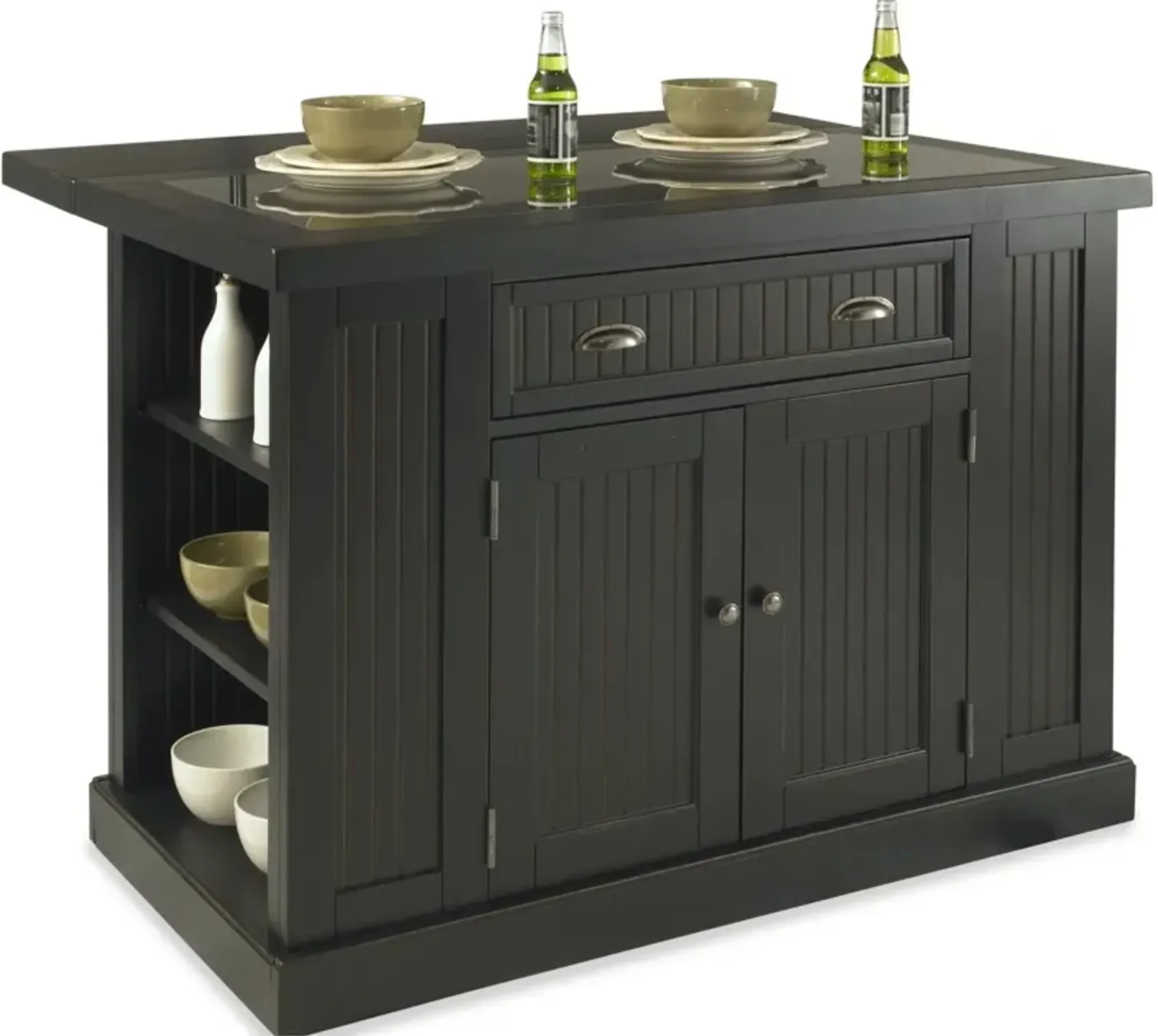 homestyles® Nantucket Black Kitchen Island