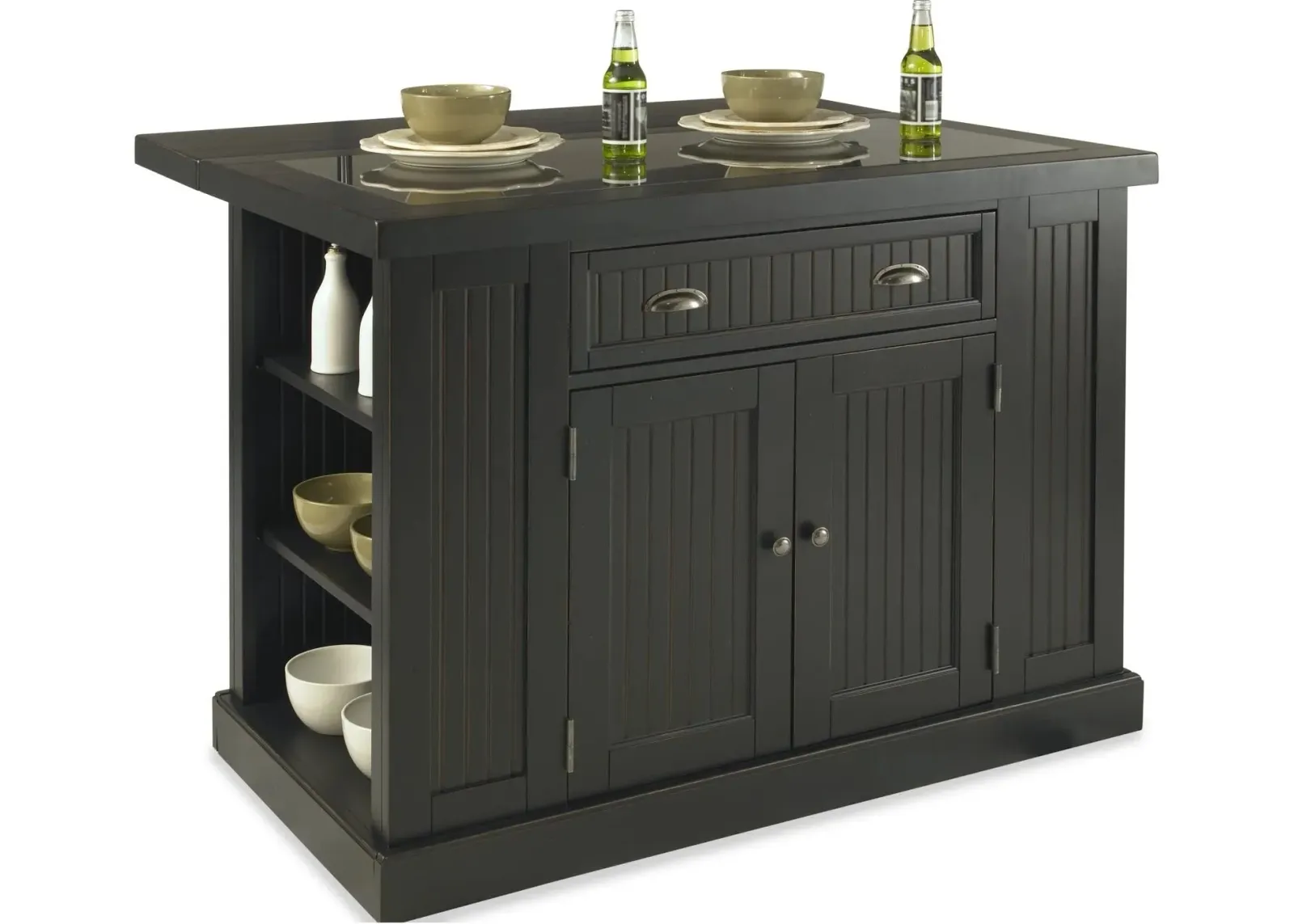 homestyles® Nantucket Black Kitchen Island