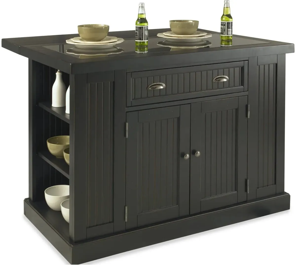 homestyles® Nantucket Black Kitchen Island