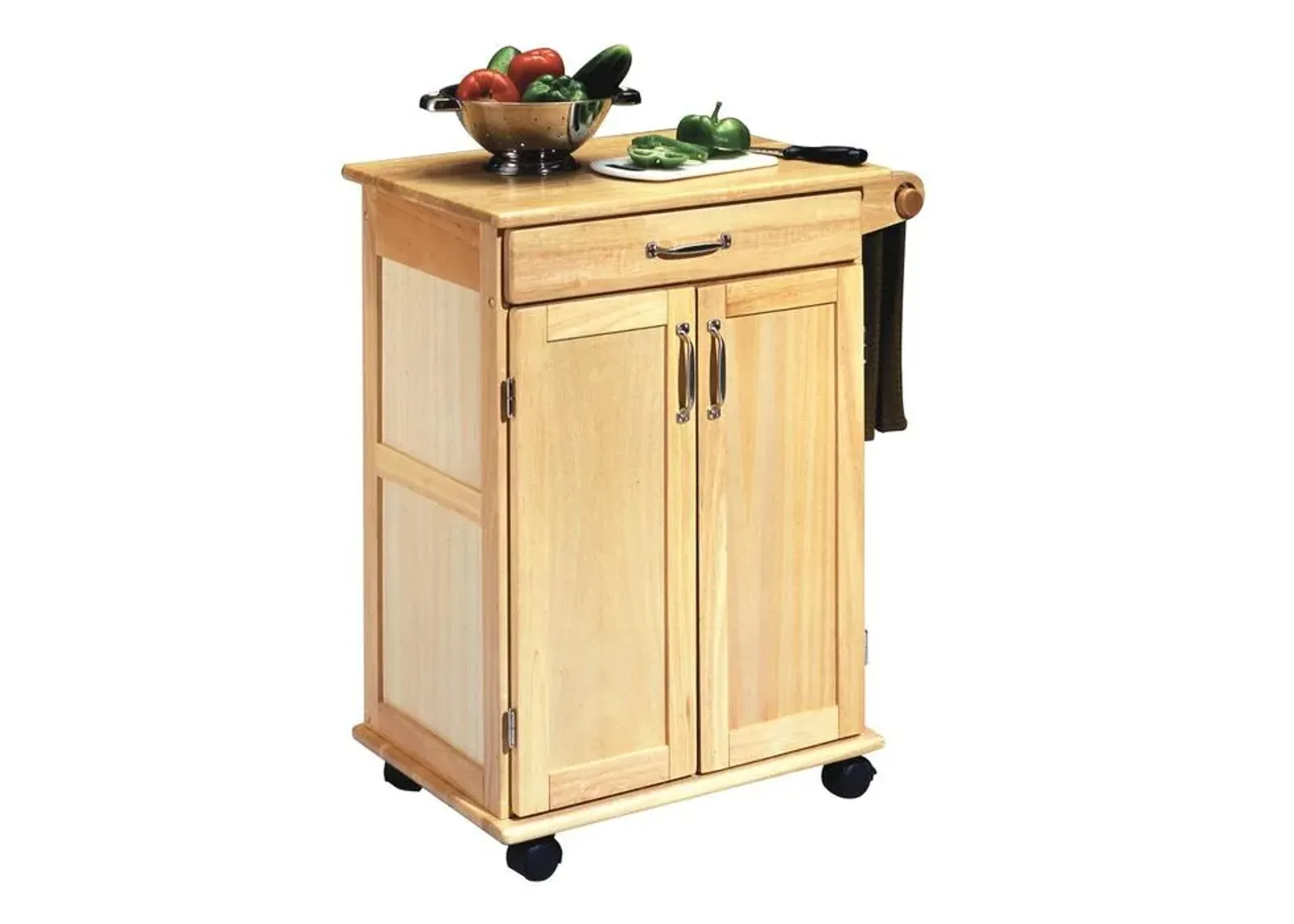 homestyles® General Line Brown Kitchen Cart