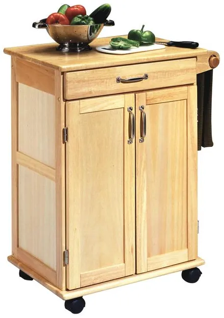 homestyles® General Line Brown Kitchen Cart