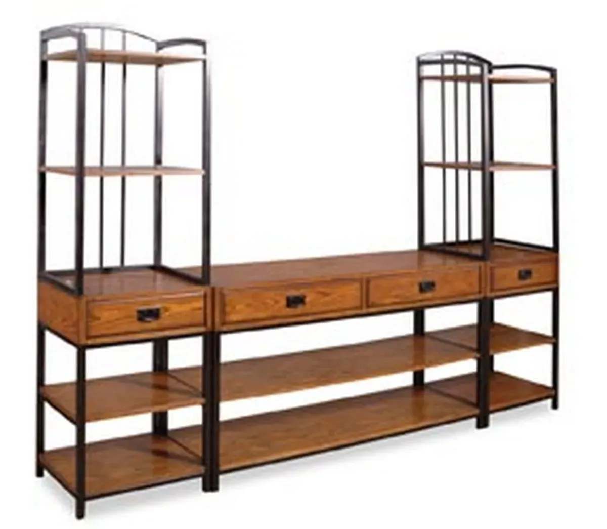 homestyles® Modern Craftsman Craftsman Brown Media Stand