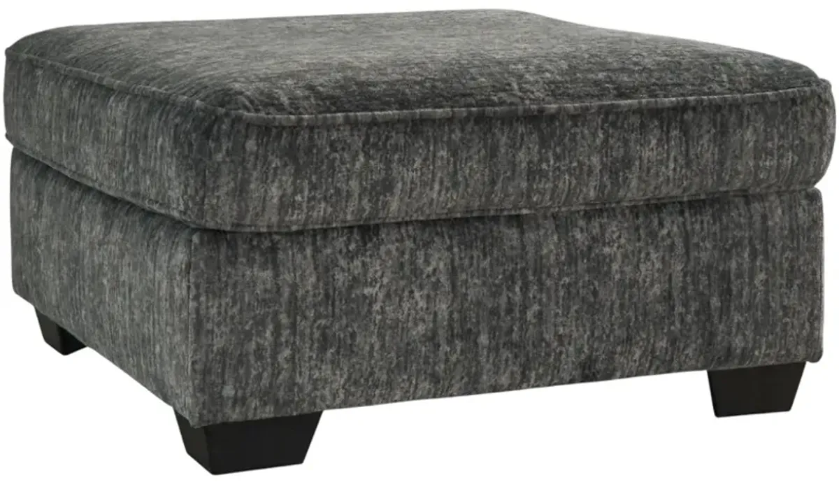 Signature Design by Ashley® Lonoke Gunmetal Oversized Accent Ottoman