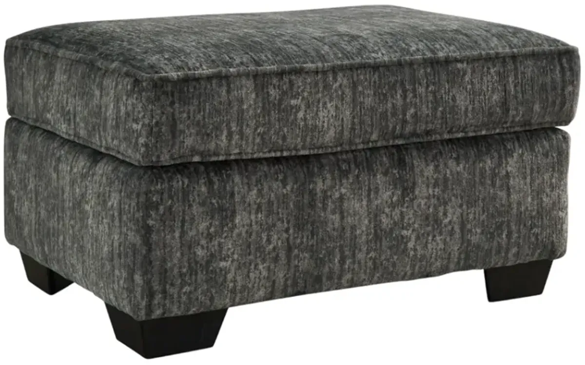 Signature Design by Ashley® Lonoke Gunmetal Accent Ottoman