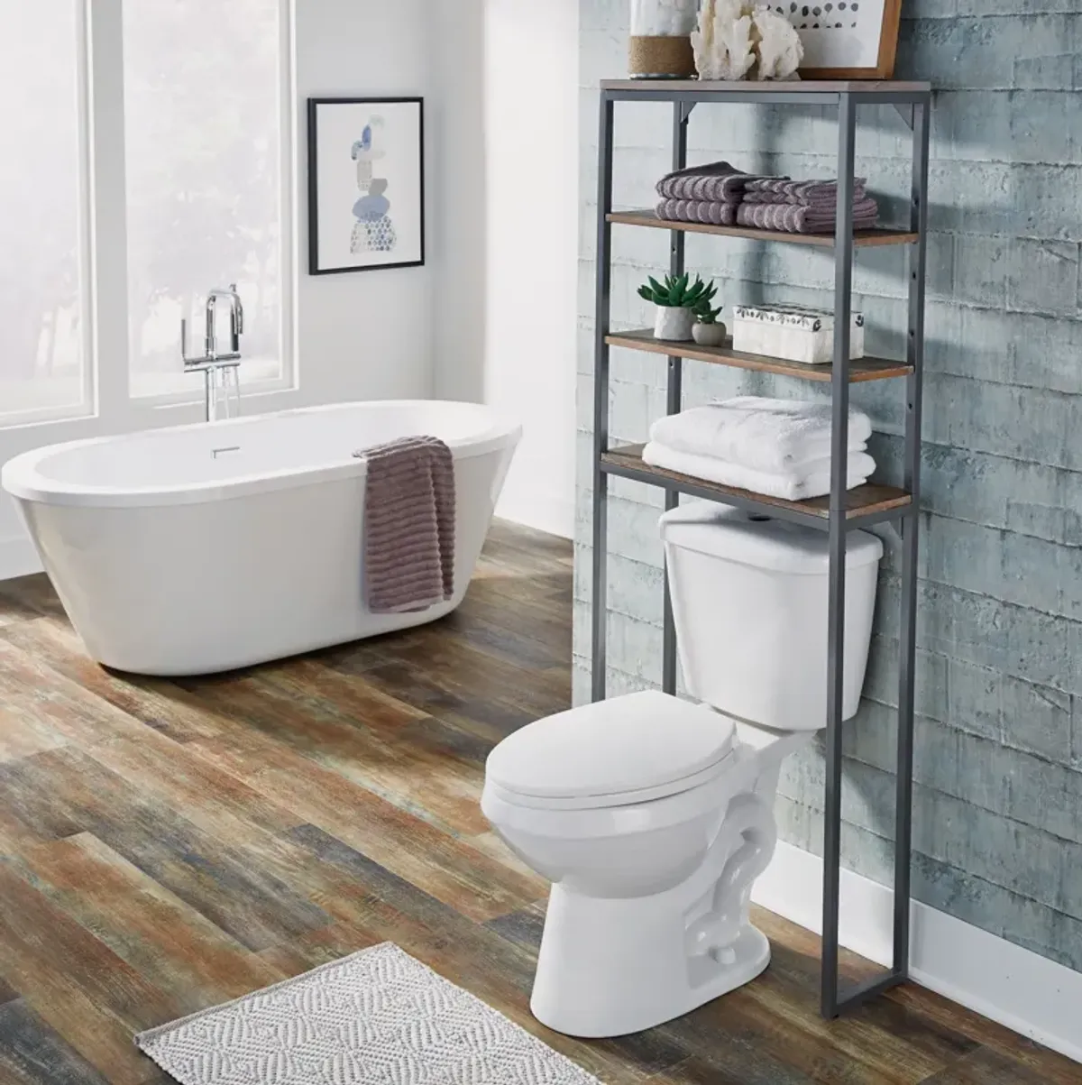 homestyles® Barnside Gray Over The Commode Stand