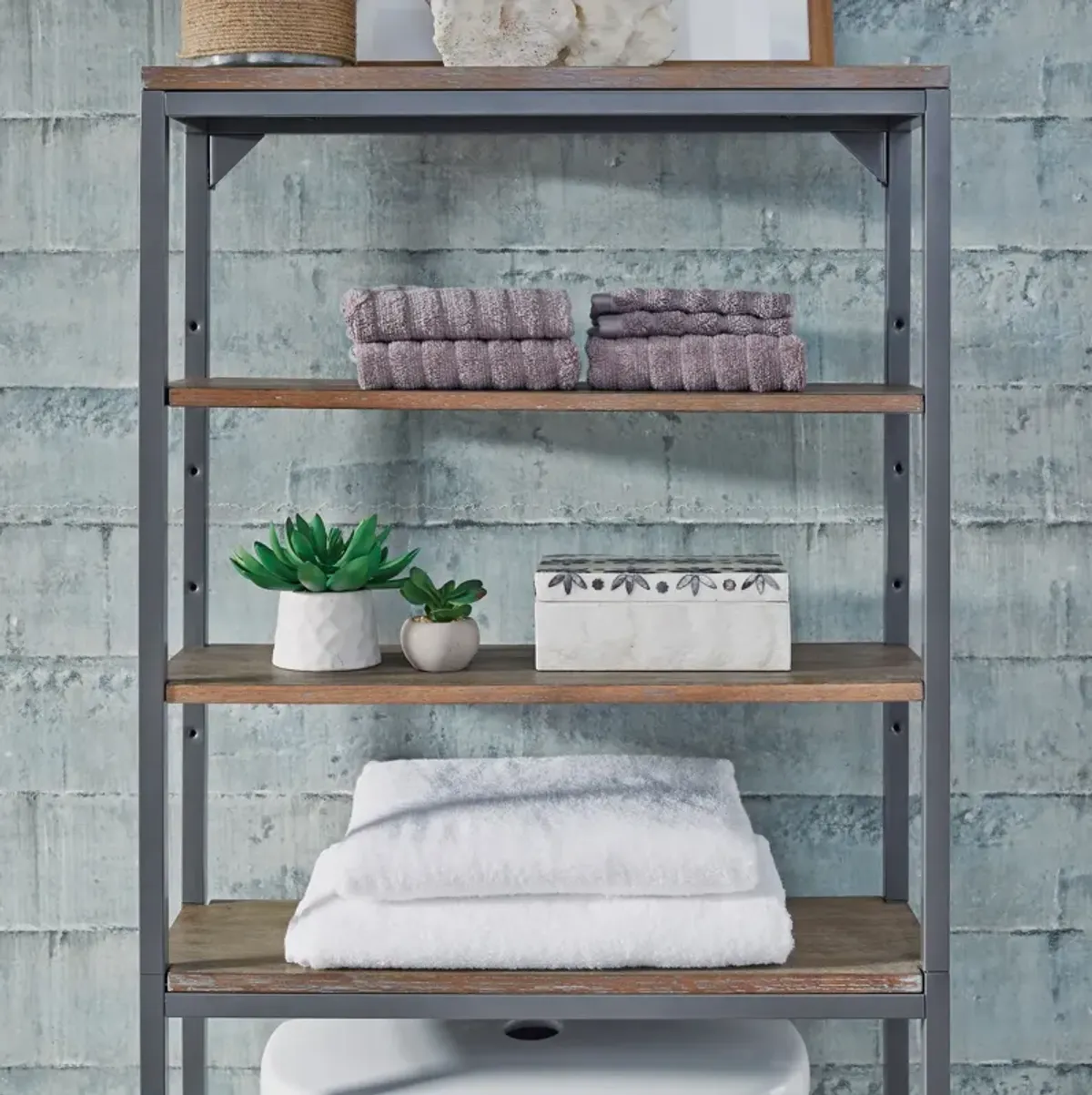 homestyles® Barnside Gray Over The Commode Stand