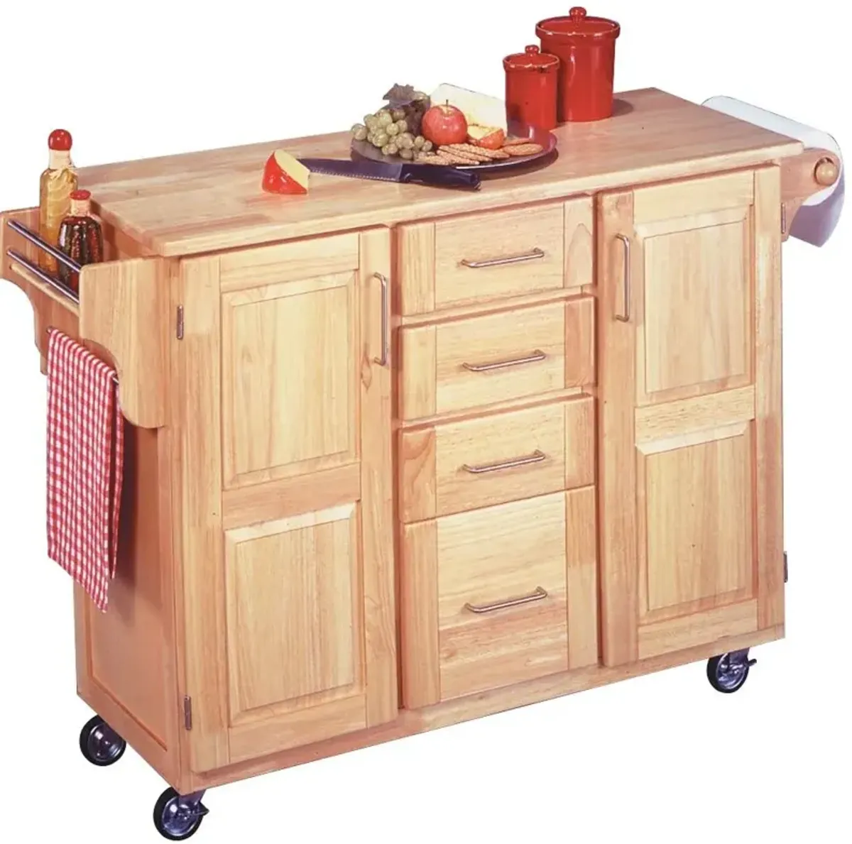 homestyles® General Line Natural Kitchen Cart