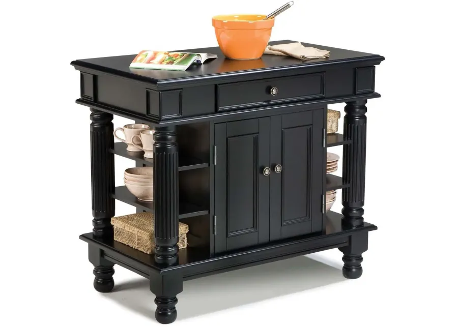 homestyles® Americana Black Kitchen Island