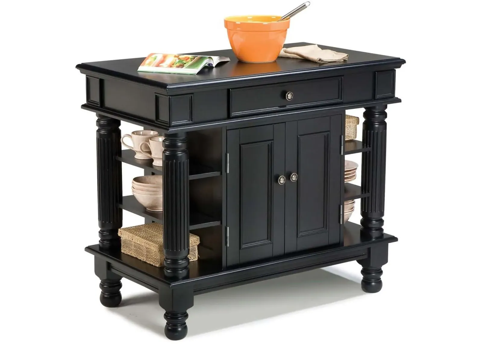 homestyles® Americana Black Kitchen Island