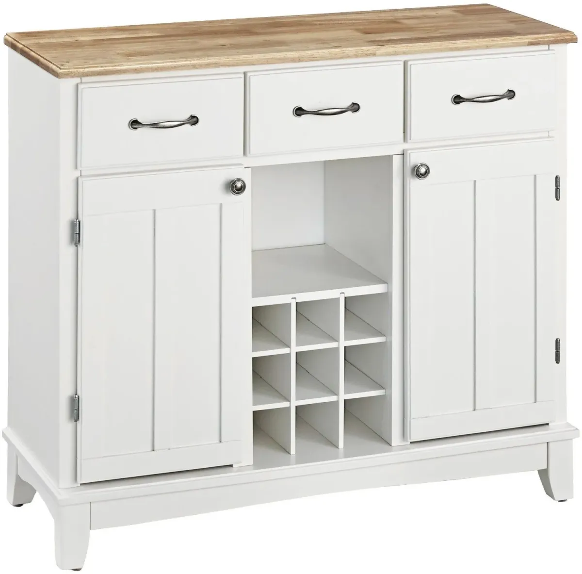 homestyles® Buffet Of Buffets Natural Wood/White Server