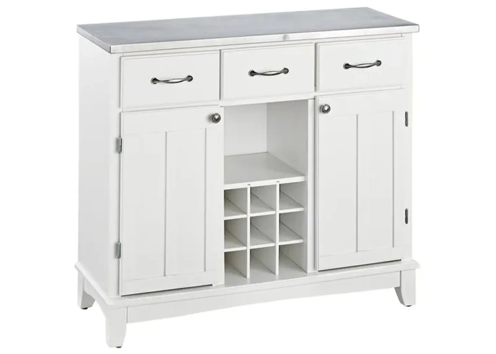 homestyles® Buffet Of Buffets Stainless Steel/White Server