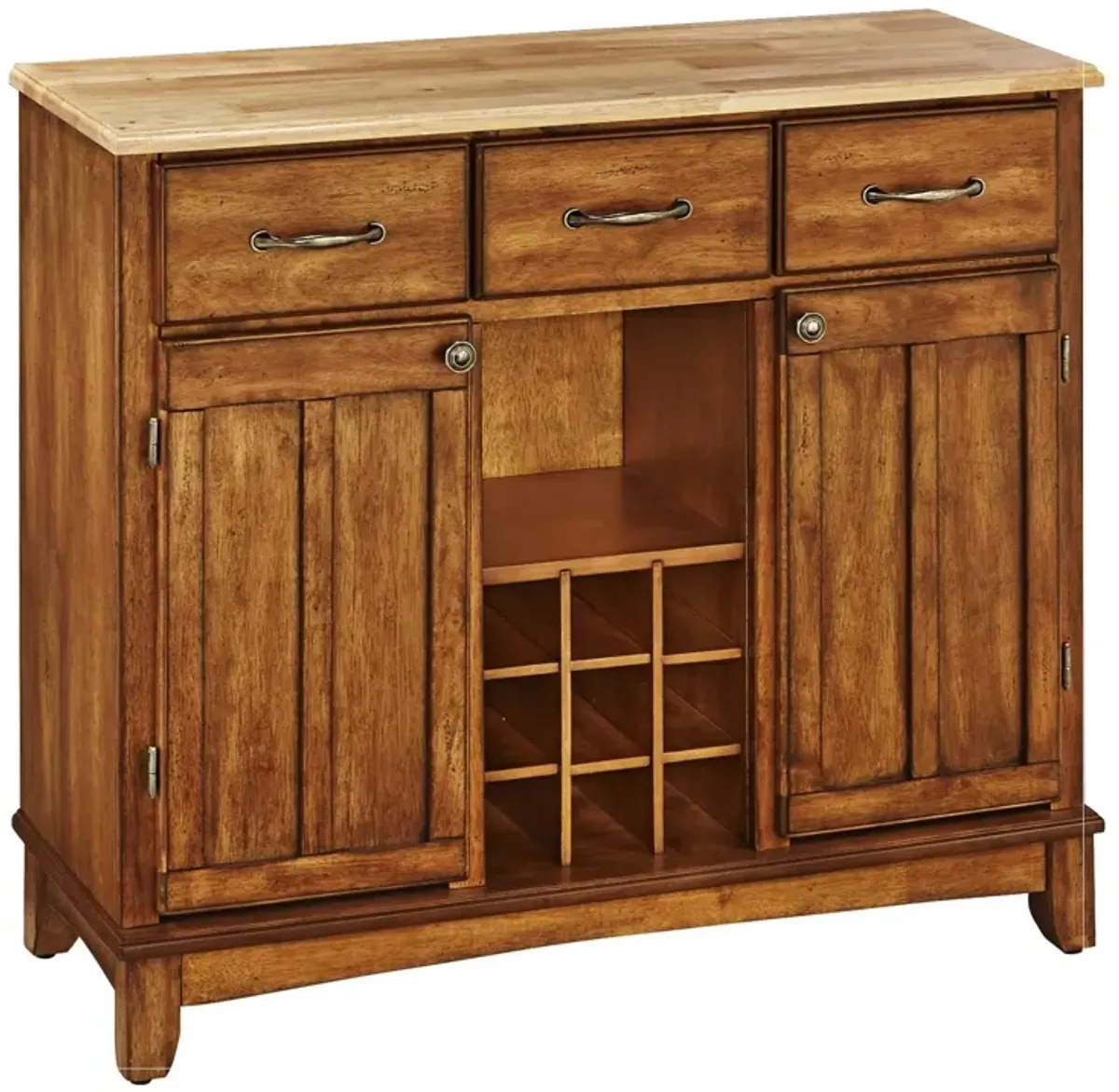 homestyles® Buffet Of Buffets Cottage Oak/Natural Wood Server