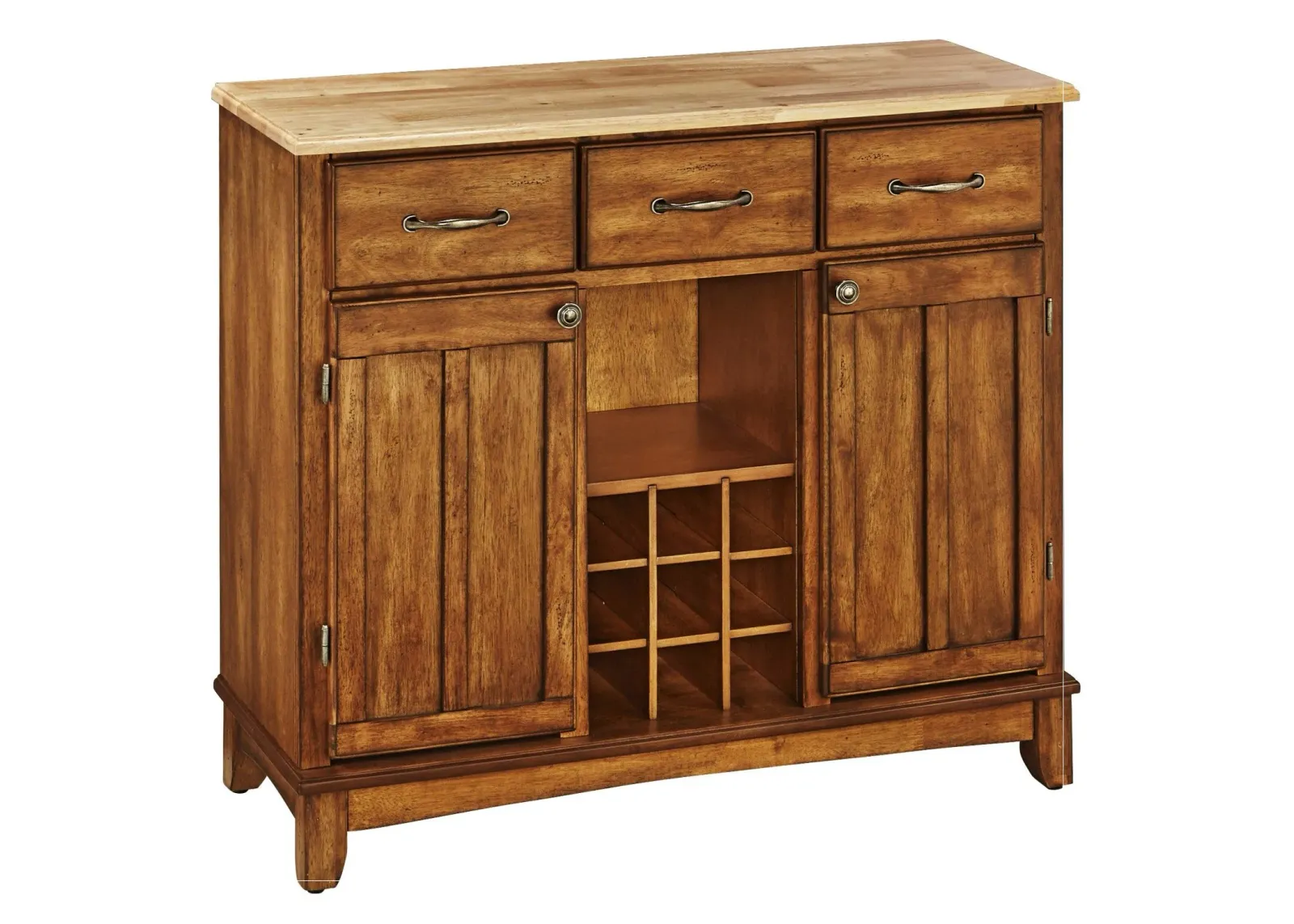 homestyles® Buffet Of Buffets Cottage Oak/Natural Wood Server