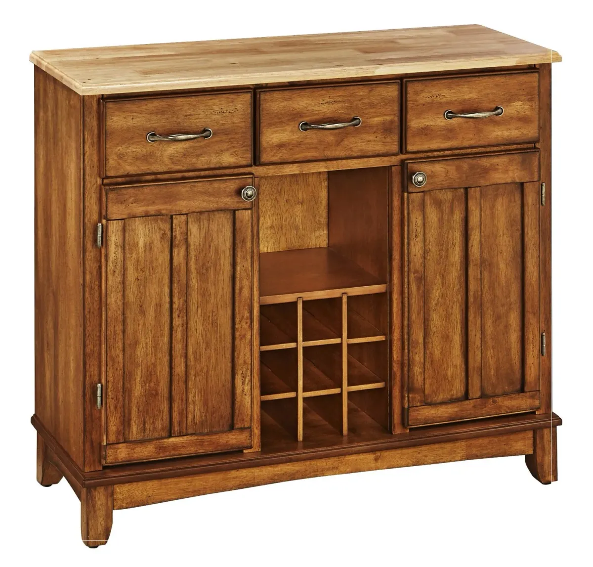 homestyles® Buffet Of Buffets Cottage Oak/Natural Wood Server