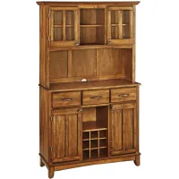 homestyles® Buffet Of Buffets Brown Server with Hutch