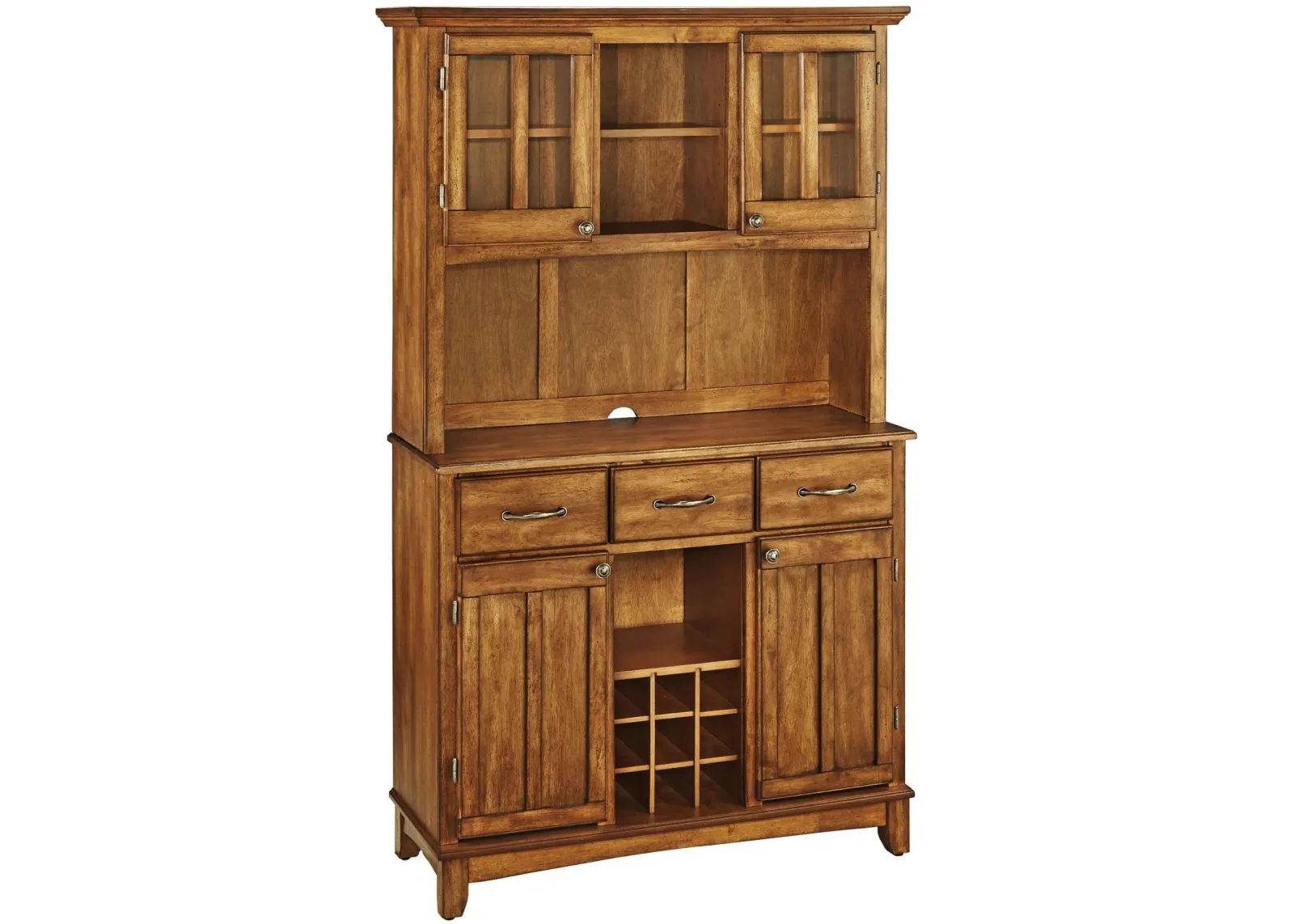 homestyles® Buffet Of Buffets Brown Server with Hutch