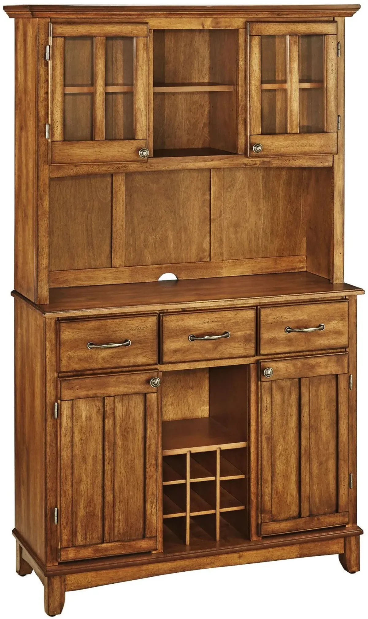 homestyles® Buffet Of Buffets Brown Server with Hutch