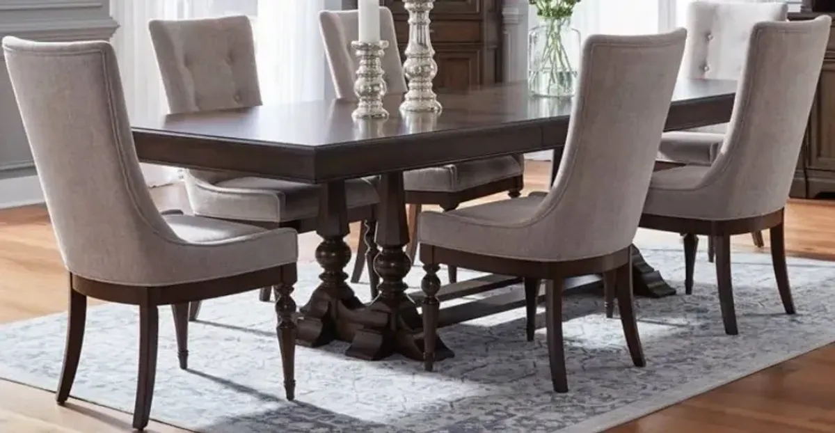 Liberty Furniture Arden Road 7-Piece Cream/Satin Cherry Dining Set