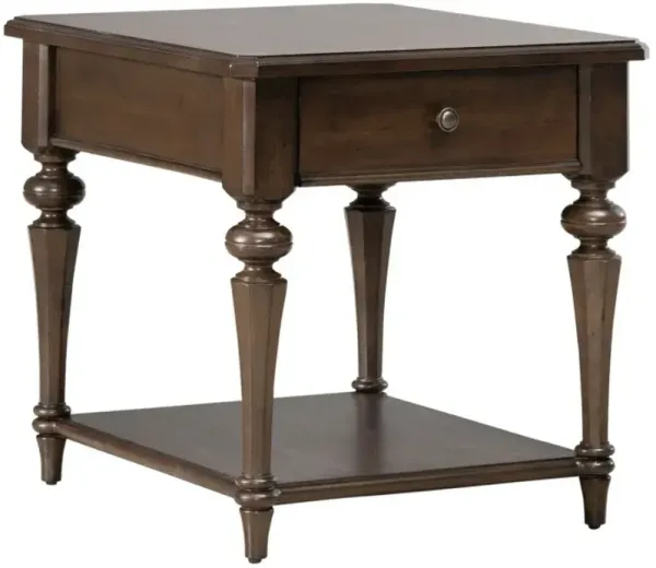 Liberty Furniture Arden Road Satin Cherry Drawer End Table