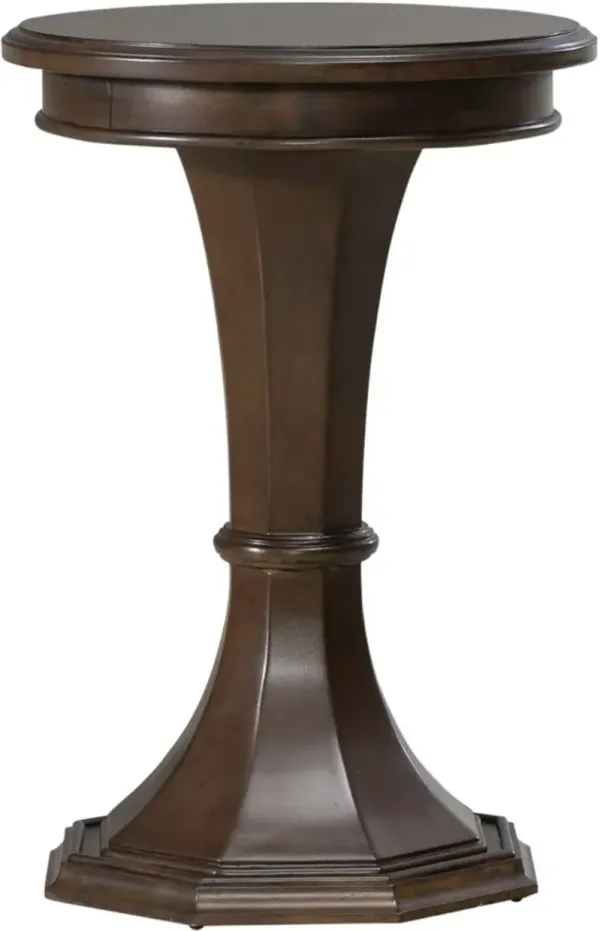 Liberty Furniture Arden Road Satin Cherry Round Chairside Table